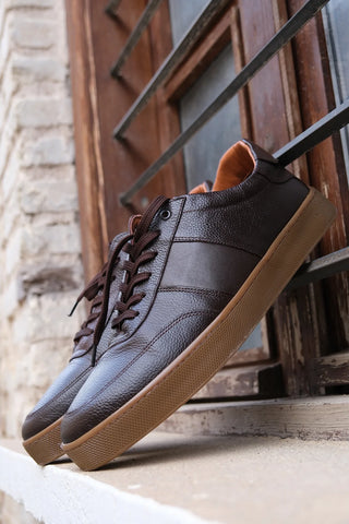 Erkek Deri Süet Dokulu Casual Ayakkabı